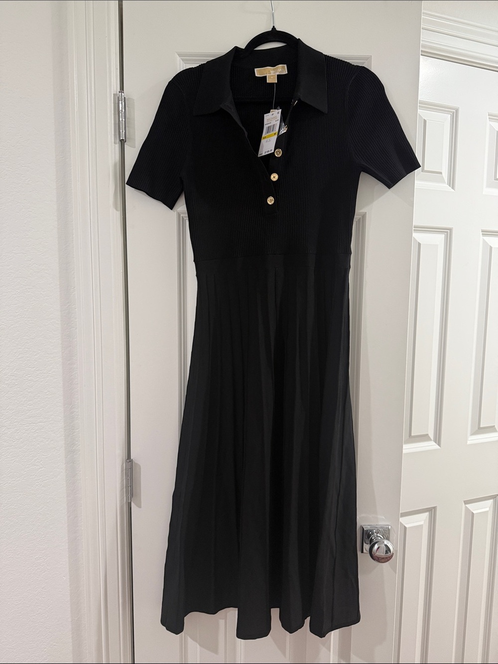 Michael Kors Fit and Flare Midi Polo Dress NWT—retails for $198
